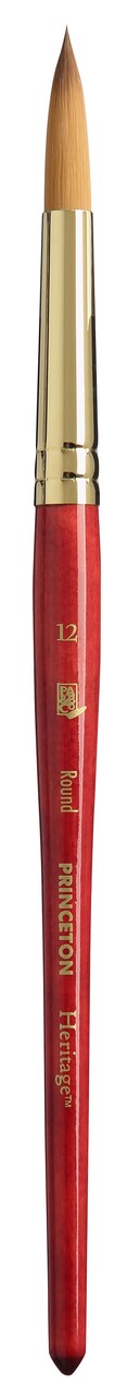 Princeton Series 4050 Heritage Synthetic Sable Brush-Short Handle Round Size 12